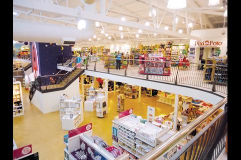 The mezzanine offers commanding views